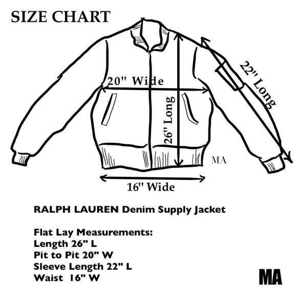 Ralph Lauren Denim & Supply Flight Jacket Olive Green MED • SEE Sz Chart - Picture 16 of 16